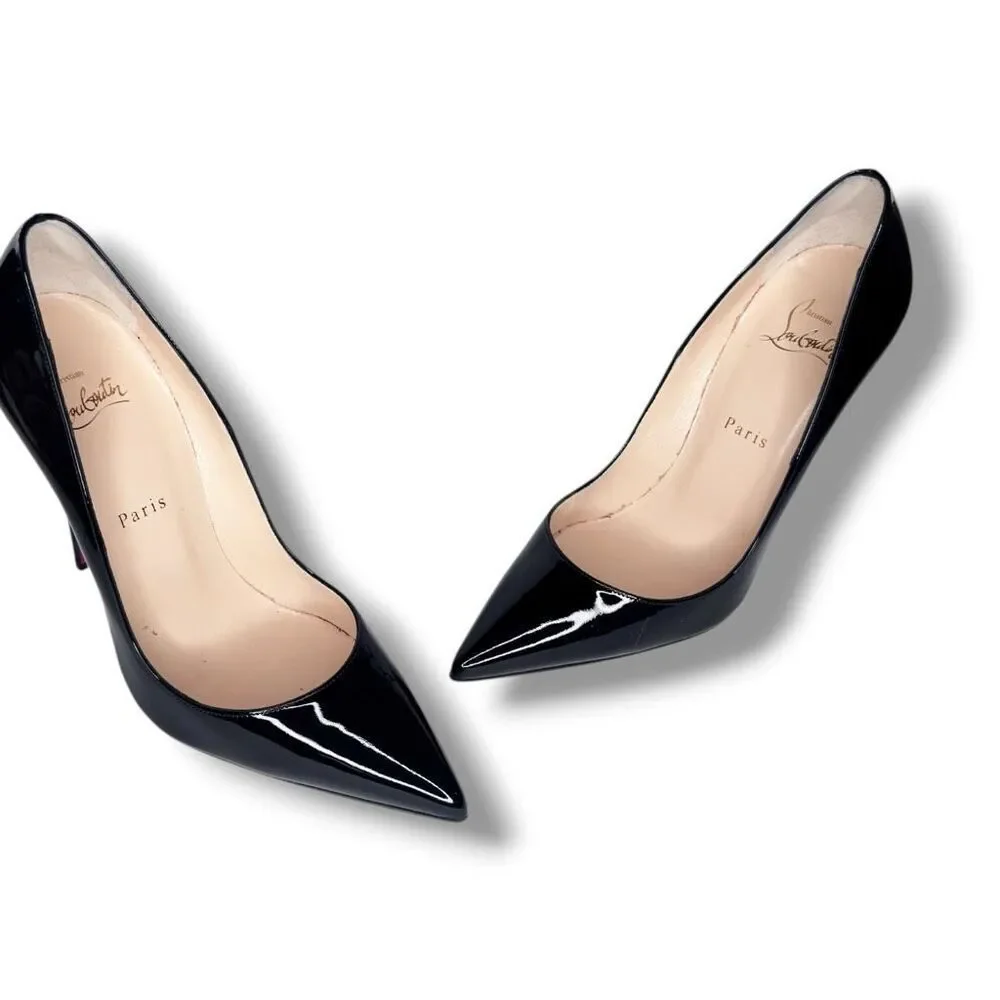 Christian Louboutin So Kate 120 Black Patent Leather Pumps High Heels Women’s 39